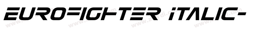Eurofighter Italic字体转换